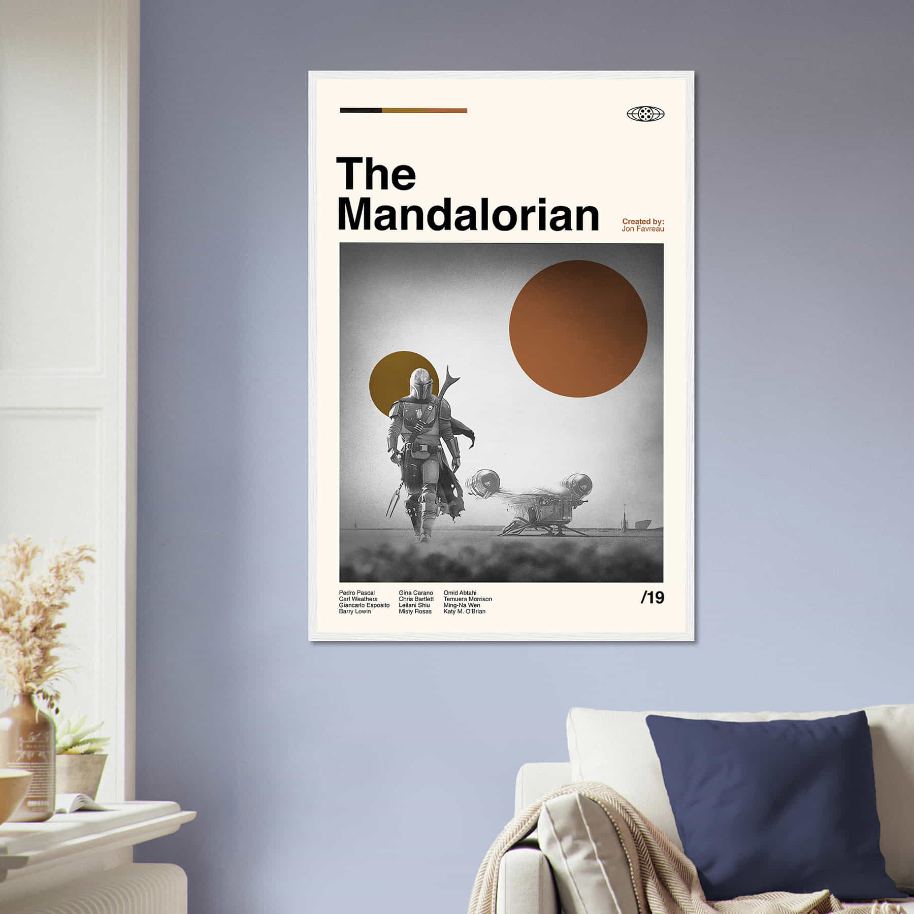 The Mandalorian Movie The Mandalorian Print Retro Movie Poster The mandalorian movie the mandalorian print retro movie poster