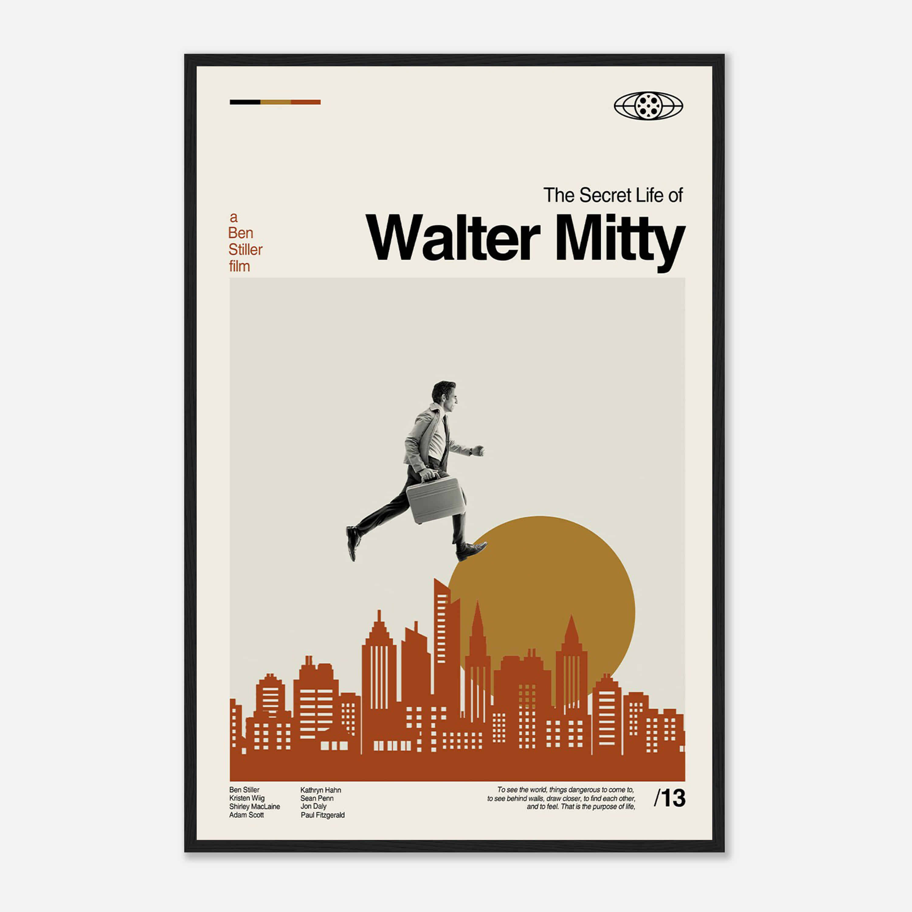 Targa In Metallo Retrò The Secret Life Of Walter Mitty – Decorazione Da Parete In Stile Vintage, 20x30 Cm, Per Pub, Garage O Cucina