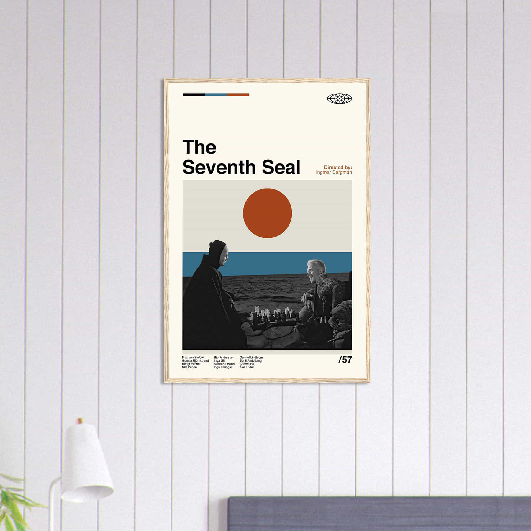 The Seventh Seal Poster, Ingmar Bergman, Minimalist Movie Citiesbox — free download