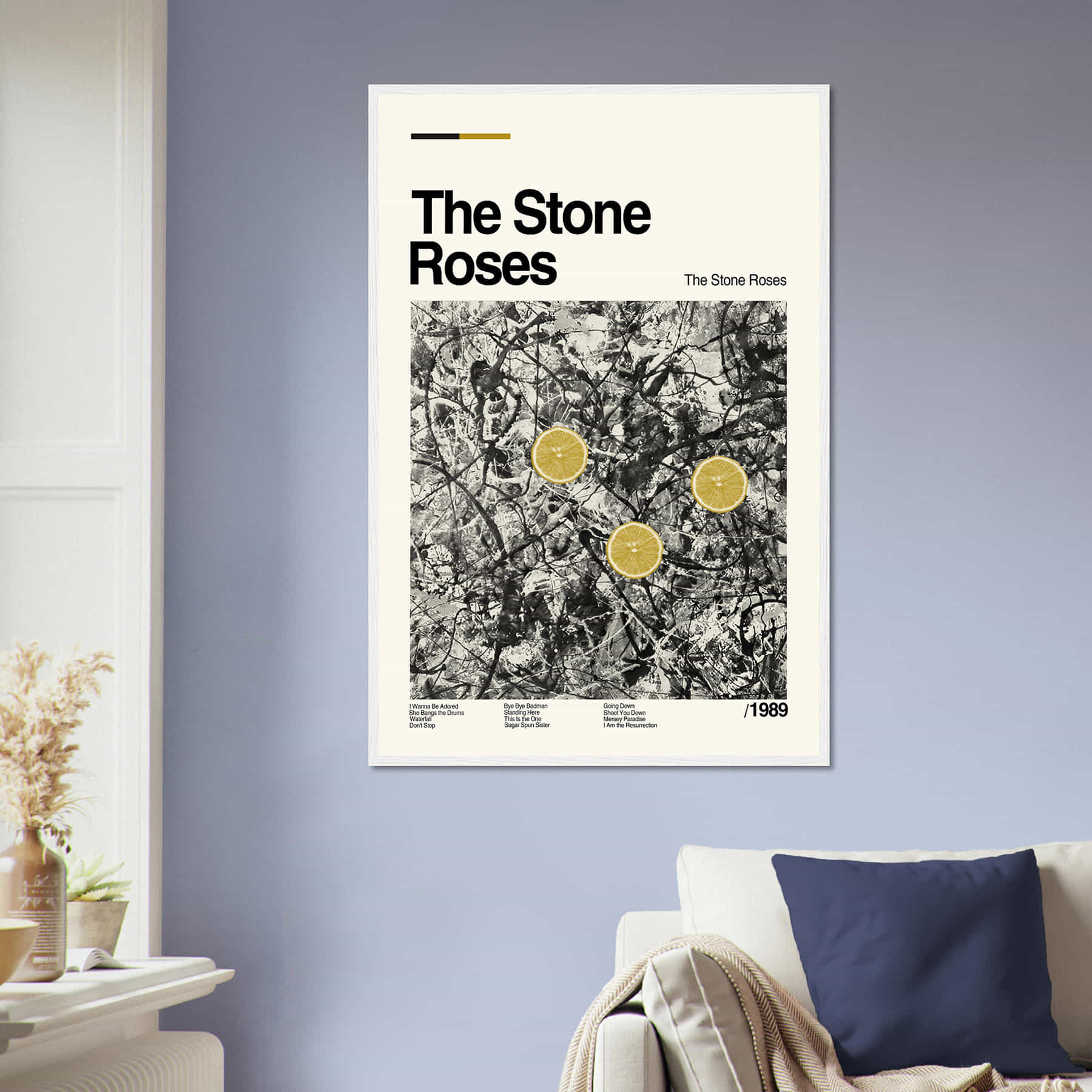 The Stone Roses Movie Custom Poster Minimalist Movie Poster Citiesbox The Stone Roses Movie Custom Poster Minimalist Movie Poster Citiesbox