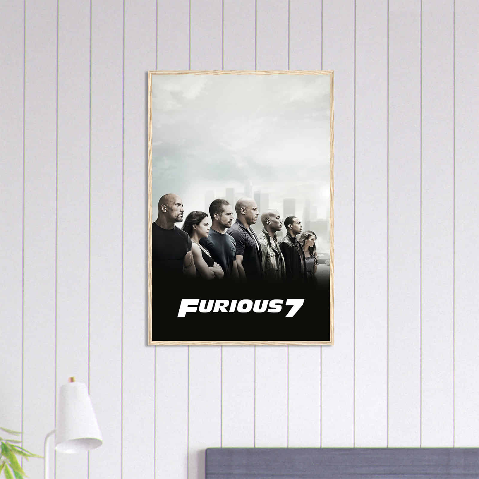 Furious 7 Movie Poster, Fast and the Furious Poster Print for Gift Citiesbox