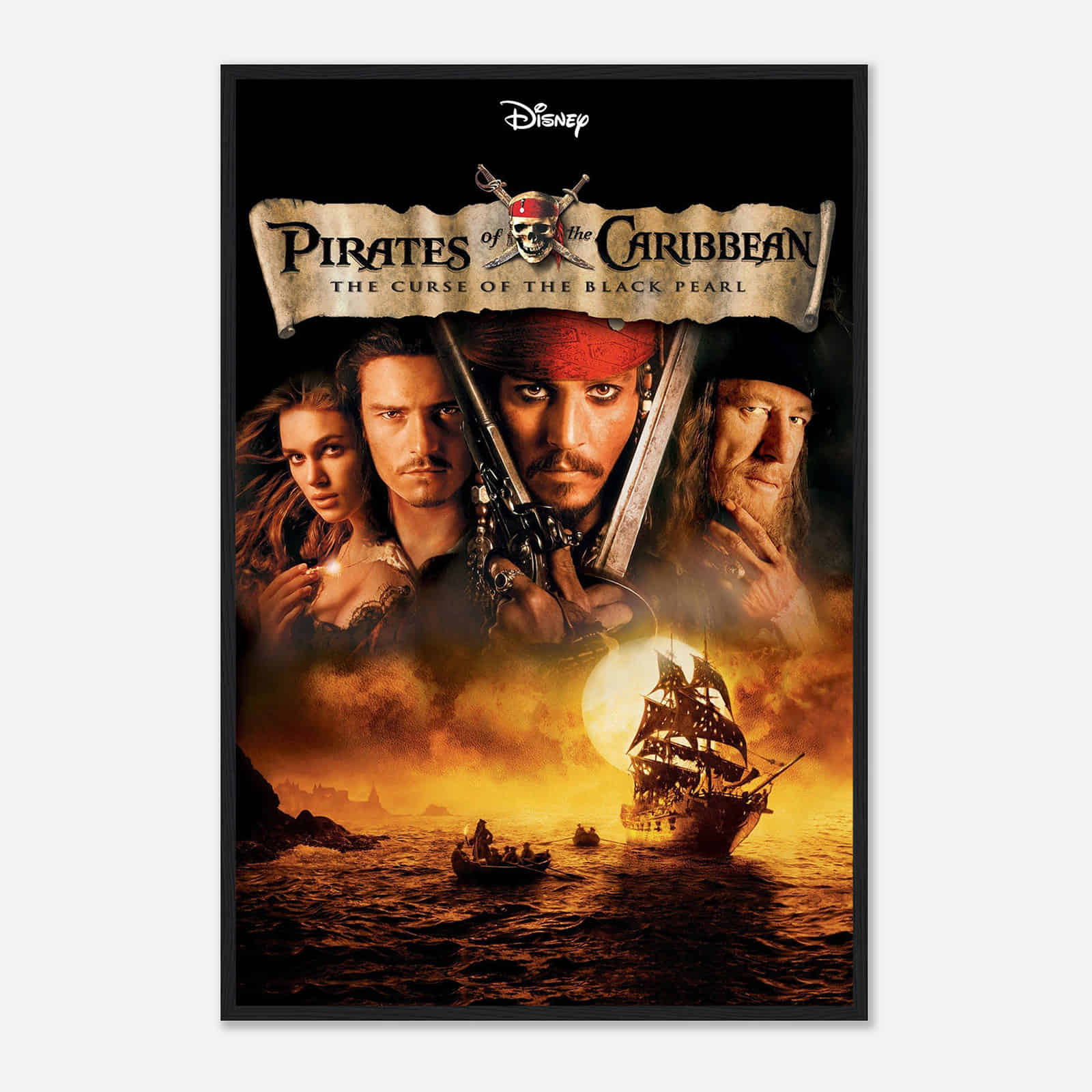 Pirates of the Caribbean The Curse of the Black Pearl Movie Poster ...