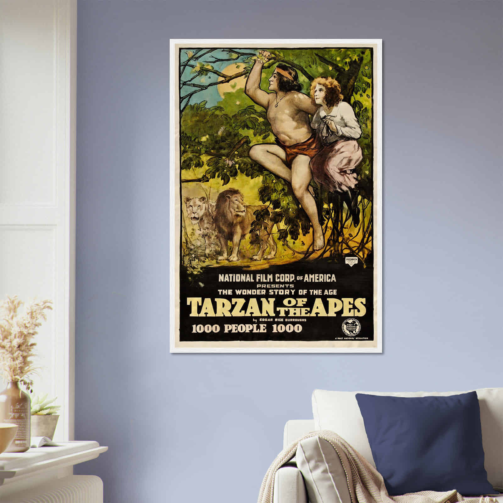 Tarzan Of The Apes 1918 Movie Poster Tarzan Of The Apes Vintage