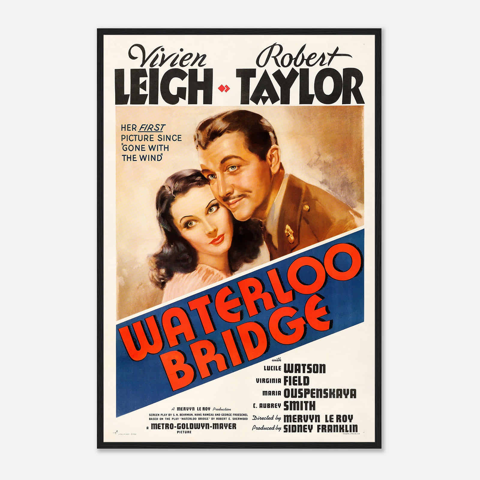 Waterloo Bridge Movie Poster, Waterloo Bridge Classic Movie Poster for ...