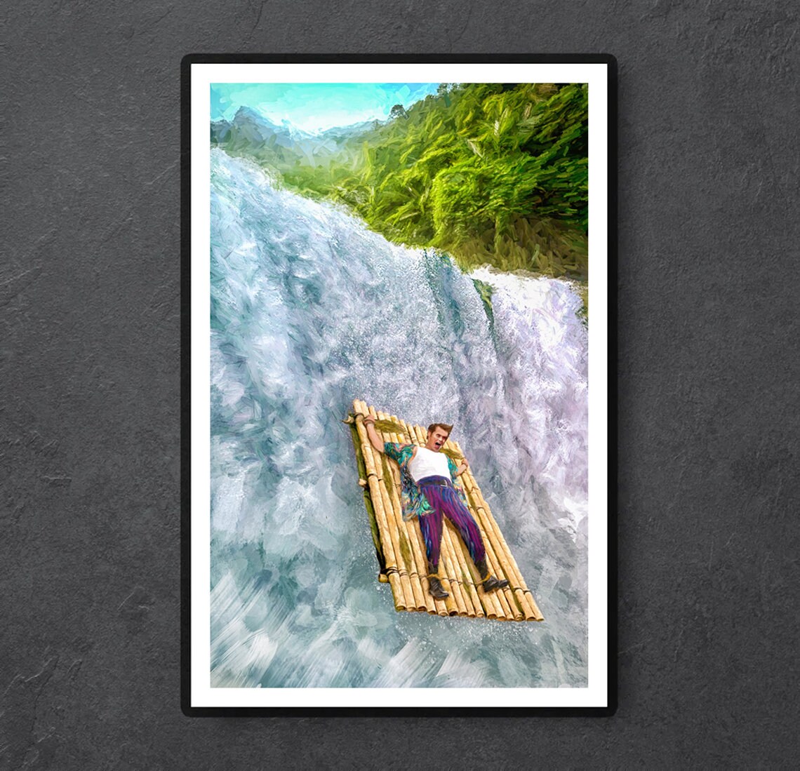 Spike! Poster Ace Ventura Pet Detective Spike waterfall painting Jim ...