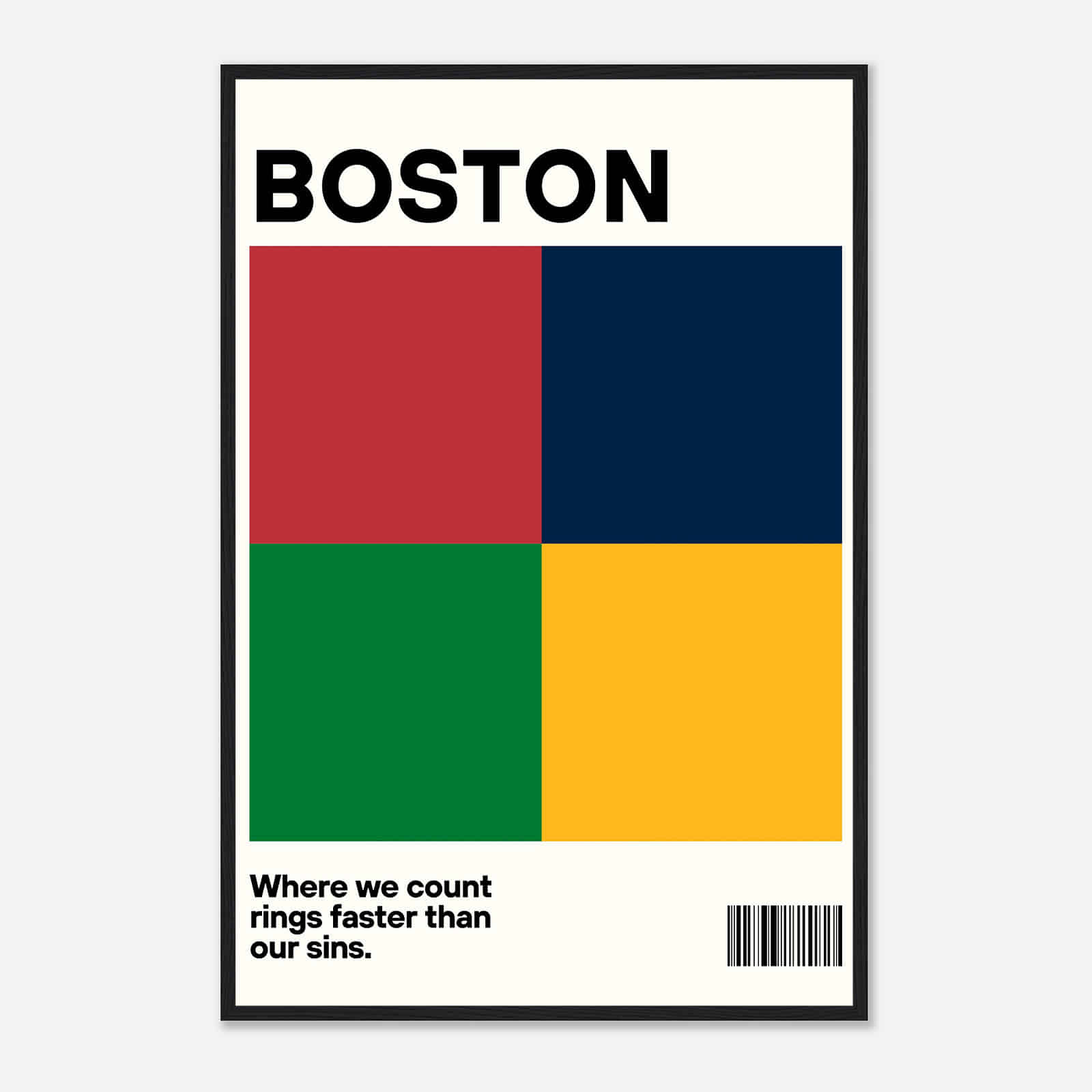Boston Sports Team Art Color Digital Oil Painting Poster Print - Citiesbox