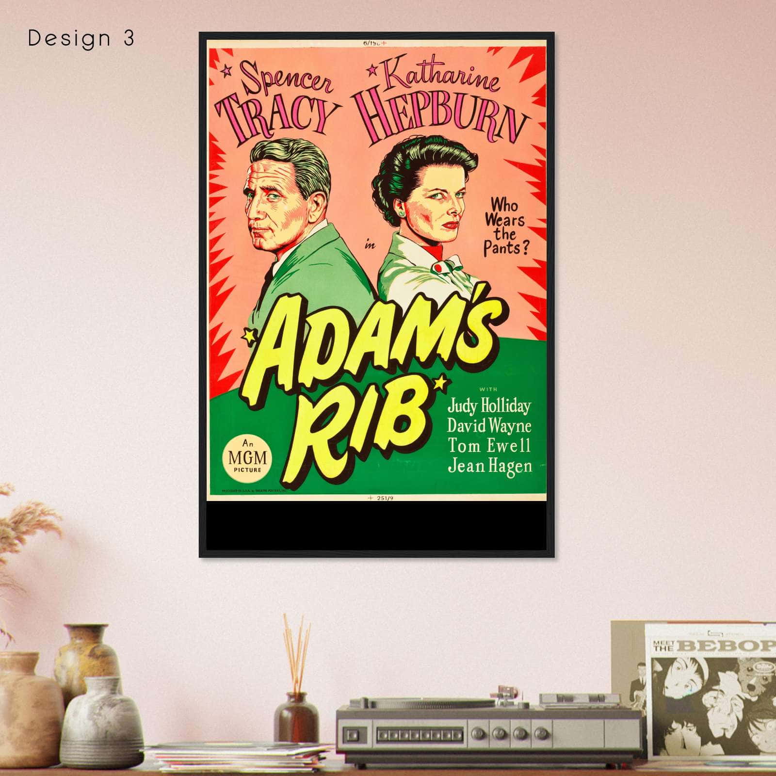Icon Adam Rib Adam's Rib (1949) Movie Poster Print - Citiesbox