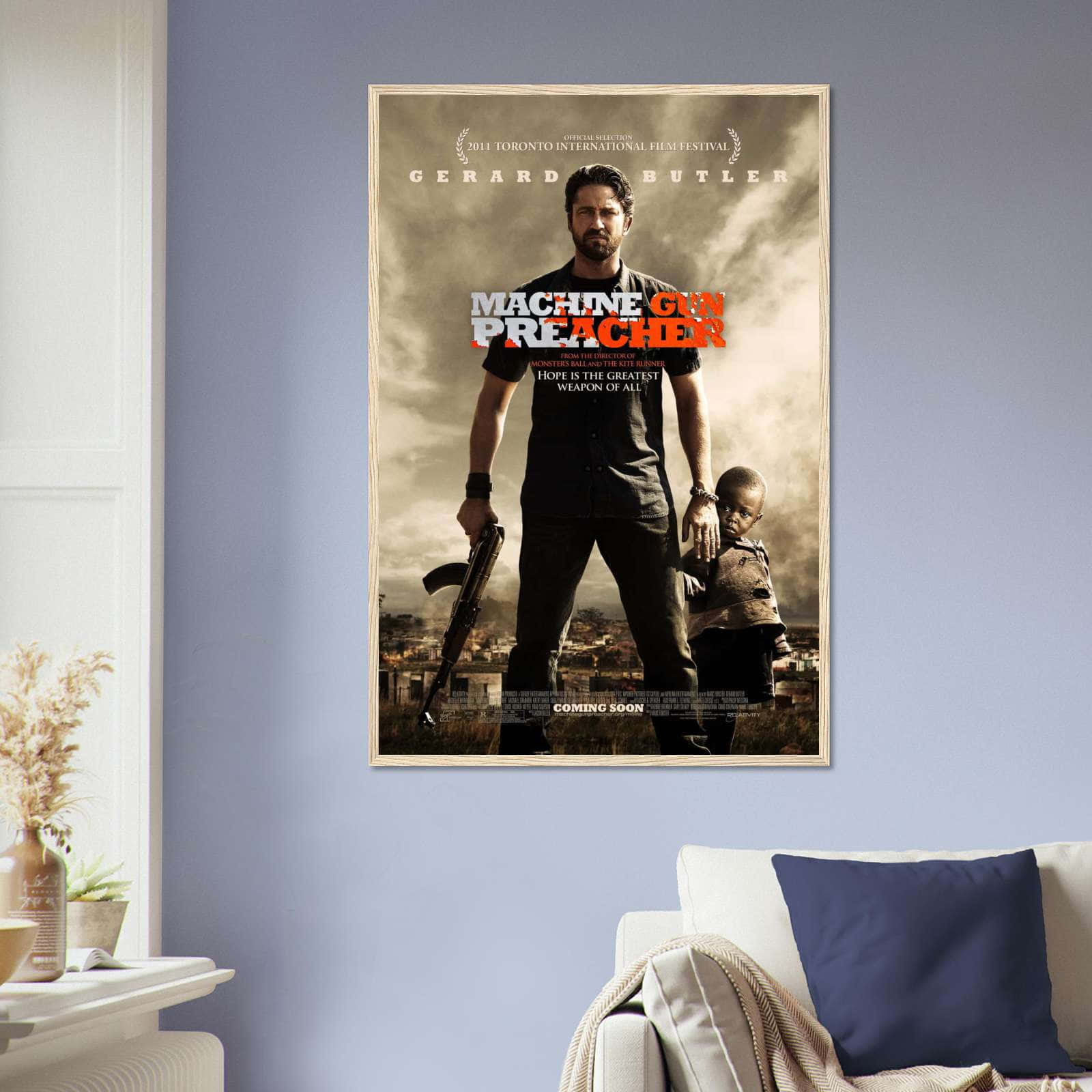 Machine Gunner Poster Machine Gun Preacher (2011) Movie Poster Print - Citiesbox