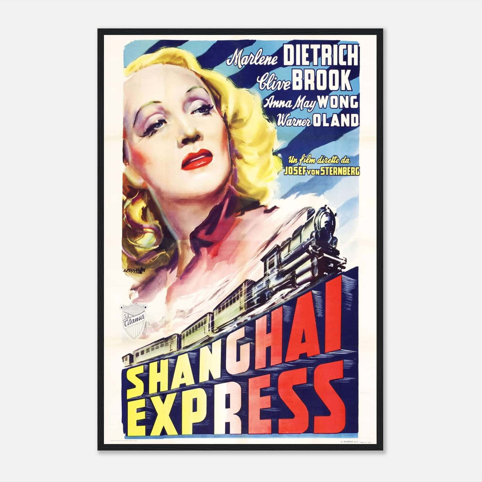 Shanghai Express 1932 Movie Poster Print Citiesbox Shanghai Express 1932 Movie Poster Print Citiesbox
