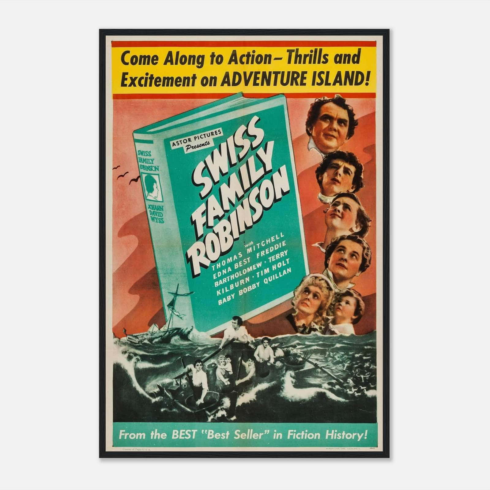 Swiss Family Robinson (1940) Movie Poster Print - Citiesbox