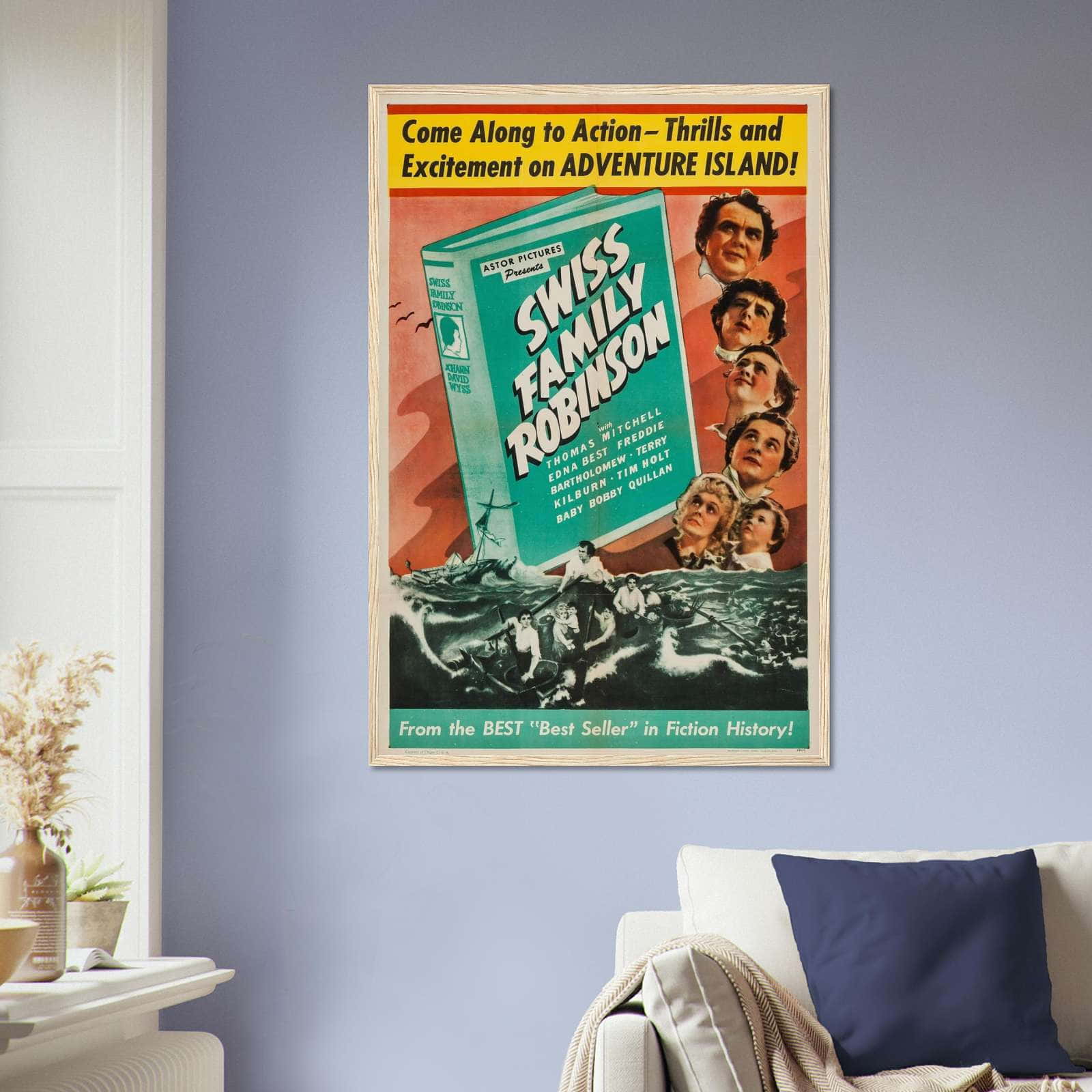 Swiss Family Robinson (1940) Movie Poster Print - Citiesbox