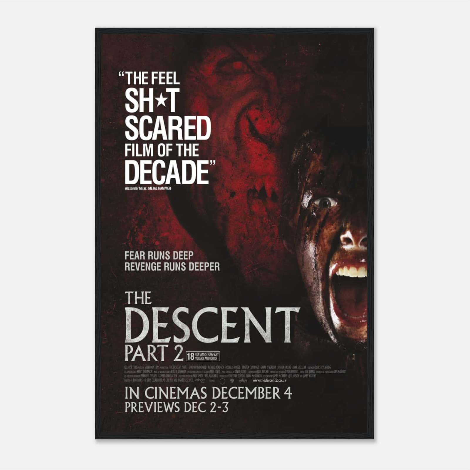 The Descent: Part 2 (2009) Movie Poster Print - Citiesbox