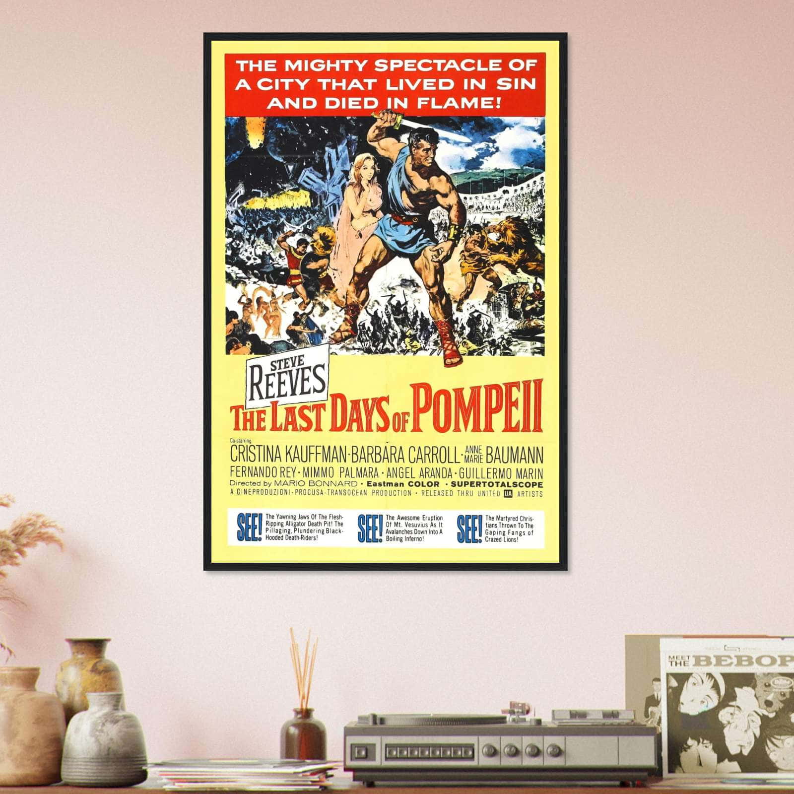 The Last Days Of Pompeii 1959 Film The Last Days of Pompeii (1959) Movie Poster Print - Citiesbox