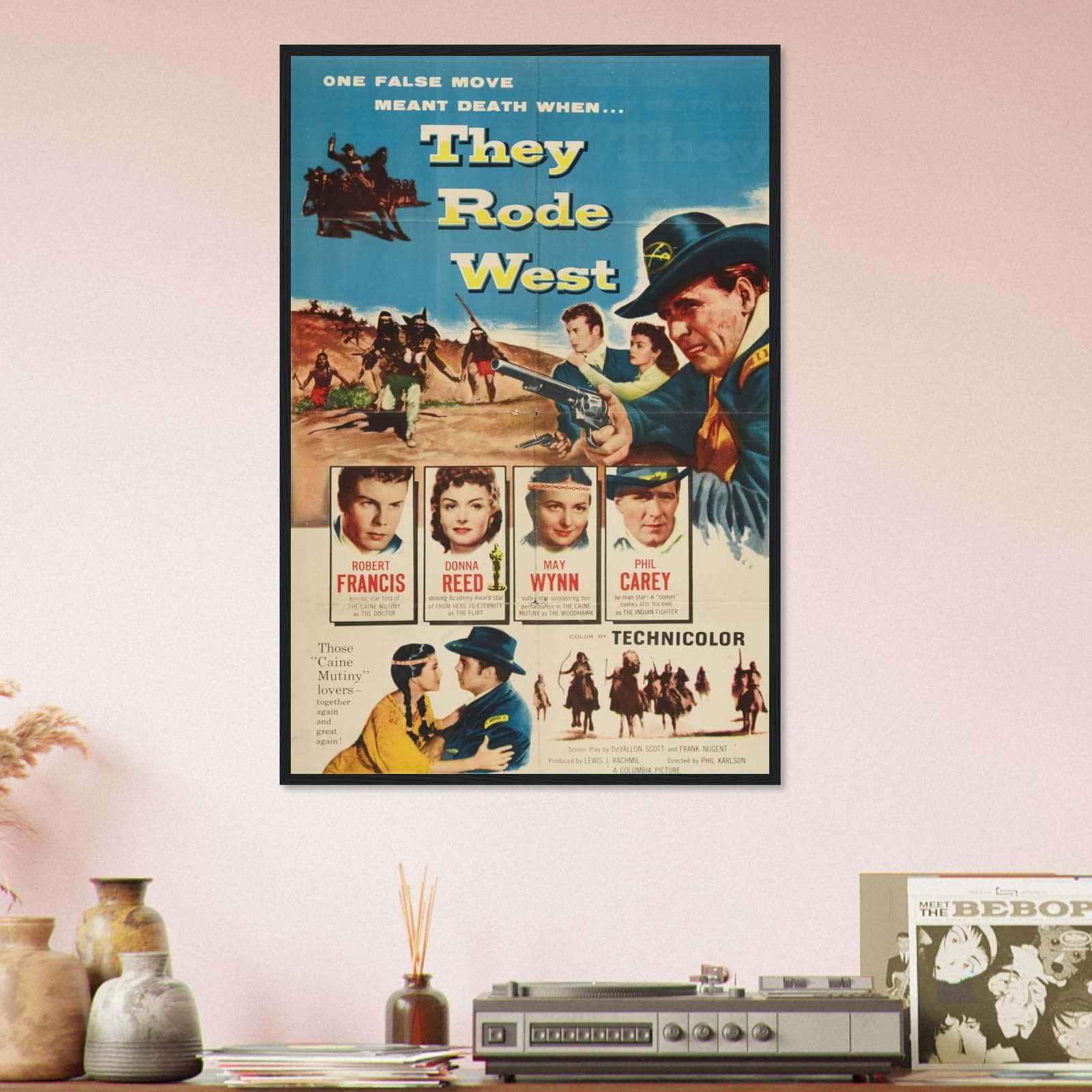They Rode West (1954) Movie Poster Print - Citiesbox