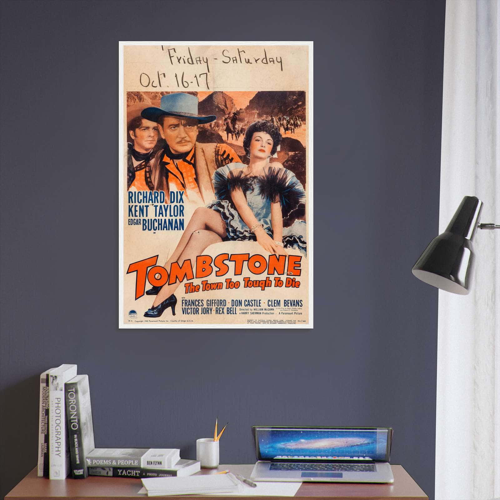 Tombstone: The Town Too Tough to Die (1942) Movie Poster Print - Citiesbox