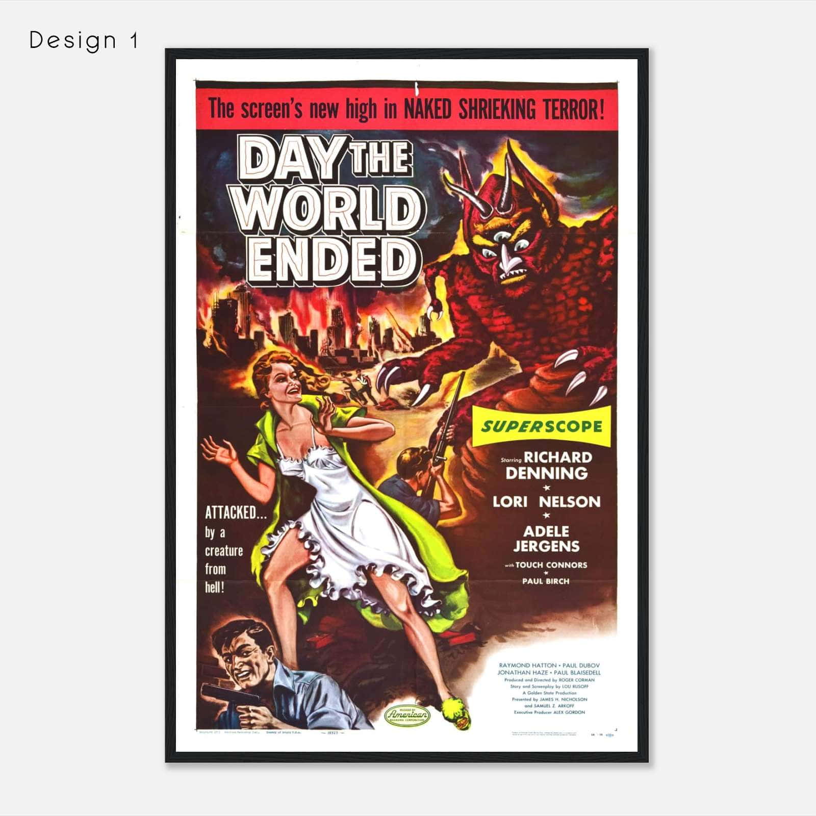 Day the world ended 1955 movie poster print citiesbox