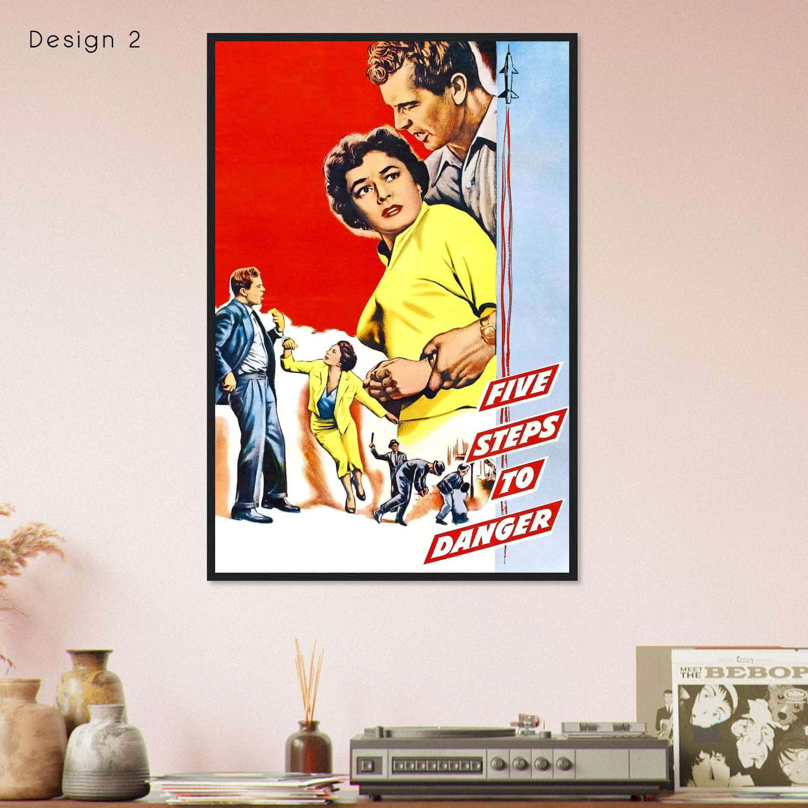 Five Steps To Danger 1956 Movie Poster Print Citiesbox Five steps to danger 1956 movie poster print citiesbox