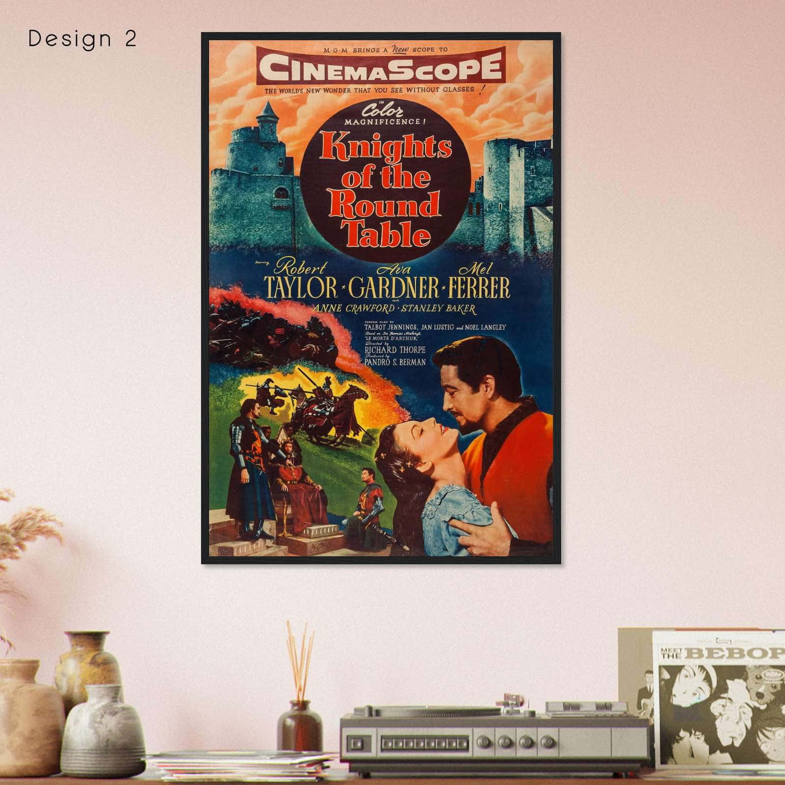 Knights Of The Round Table 1953 Movie Poster Print Citiesbox Knights of the round table 1953 movie poster print citiesbox