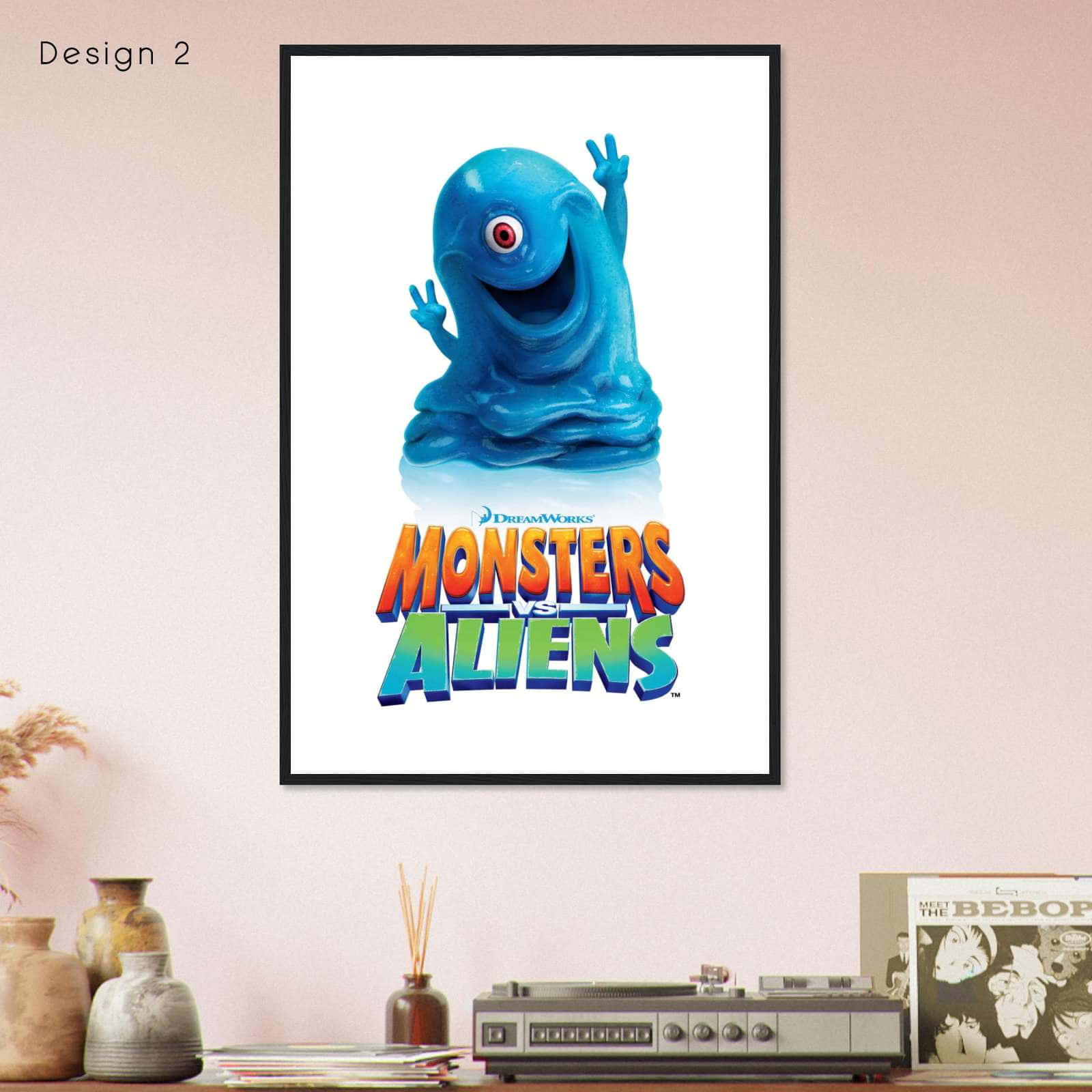 Monsters vs Aliens (2009) Movie Poster Print - Citiesbox