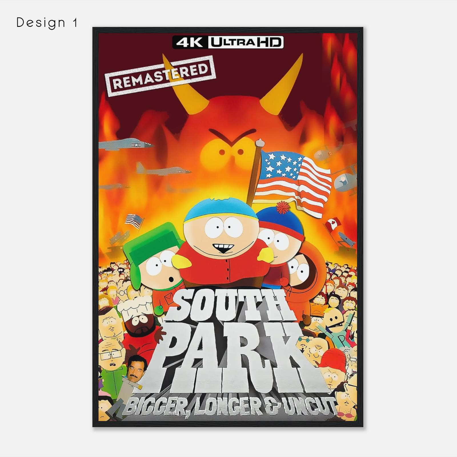South Park: Bigger, Longer & Uncut (1999) Movie Poster Print - Citiesbox - South Park Bigger Longer & Uncut Full Movie