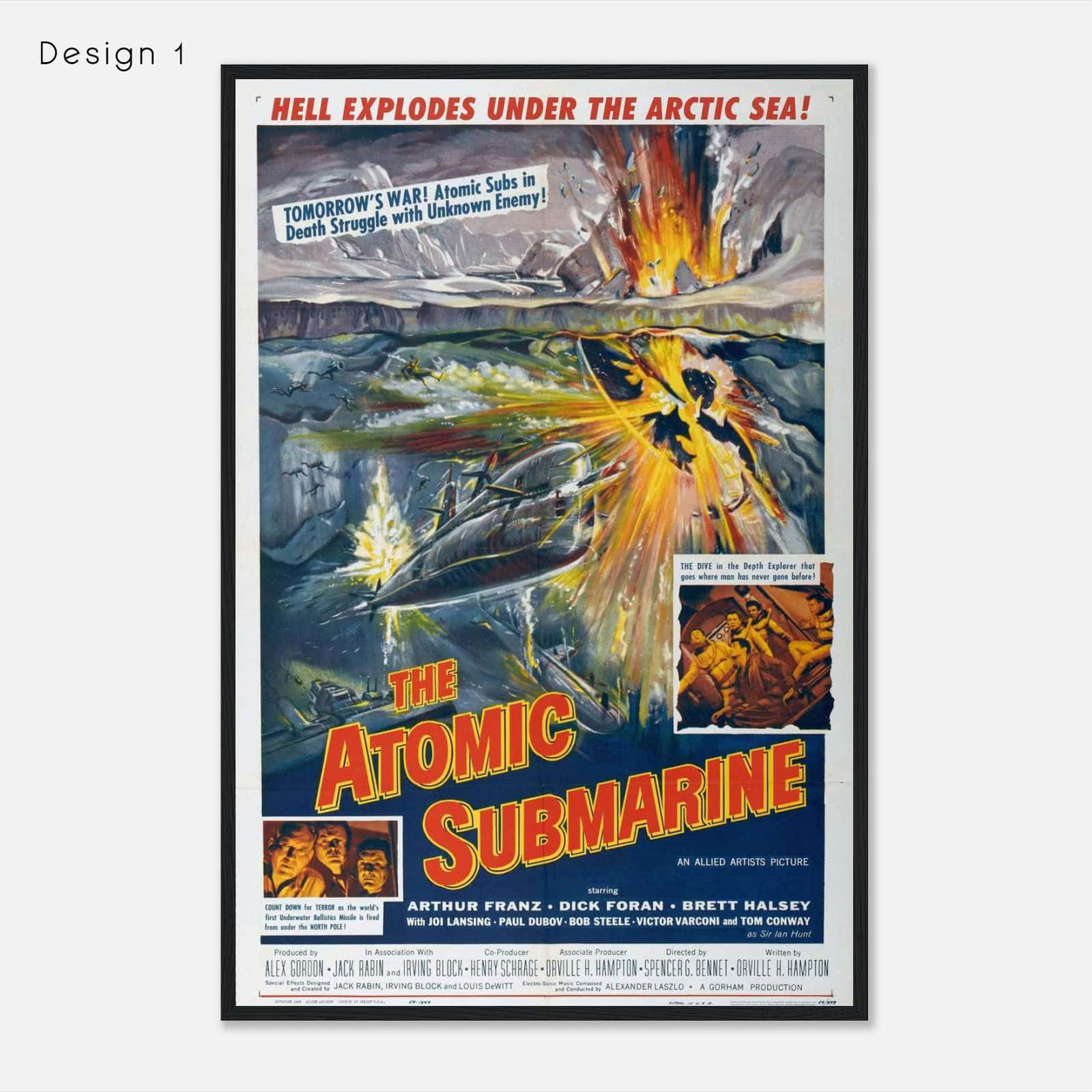 The Atomic Submarine (1959) Movie Poster Print - Citiesbox