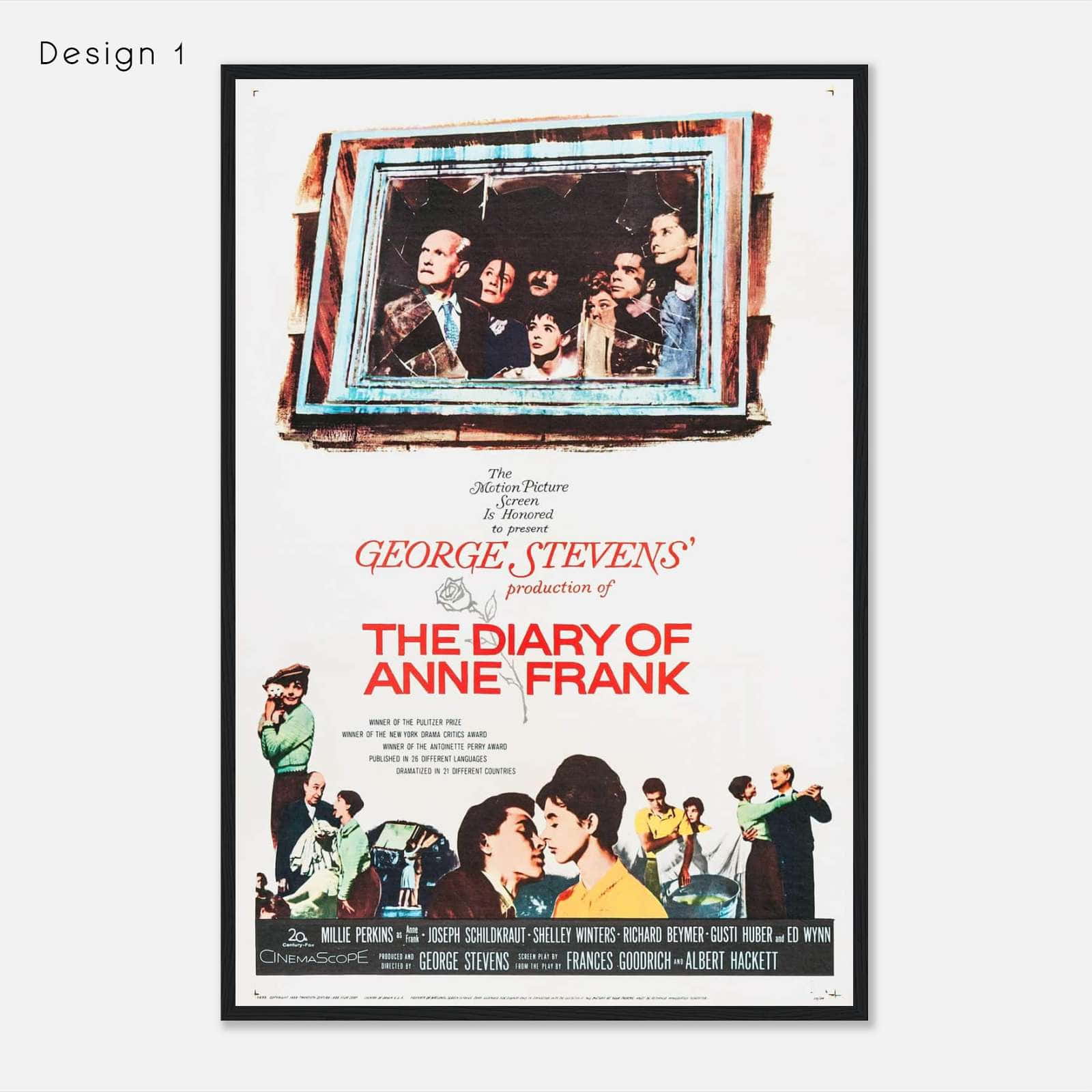 The Diary of Anne Frank (1959) Movie Poster Print - Citiesbox - Genre Of The Diary Of Anne Frank