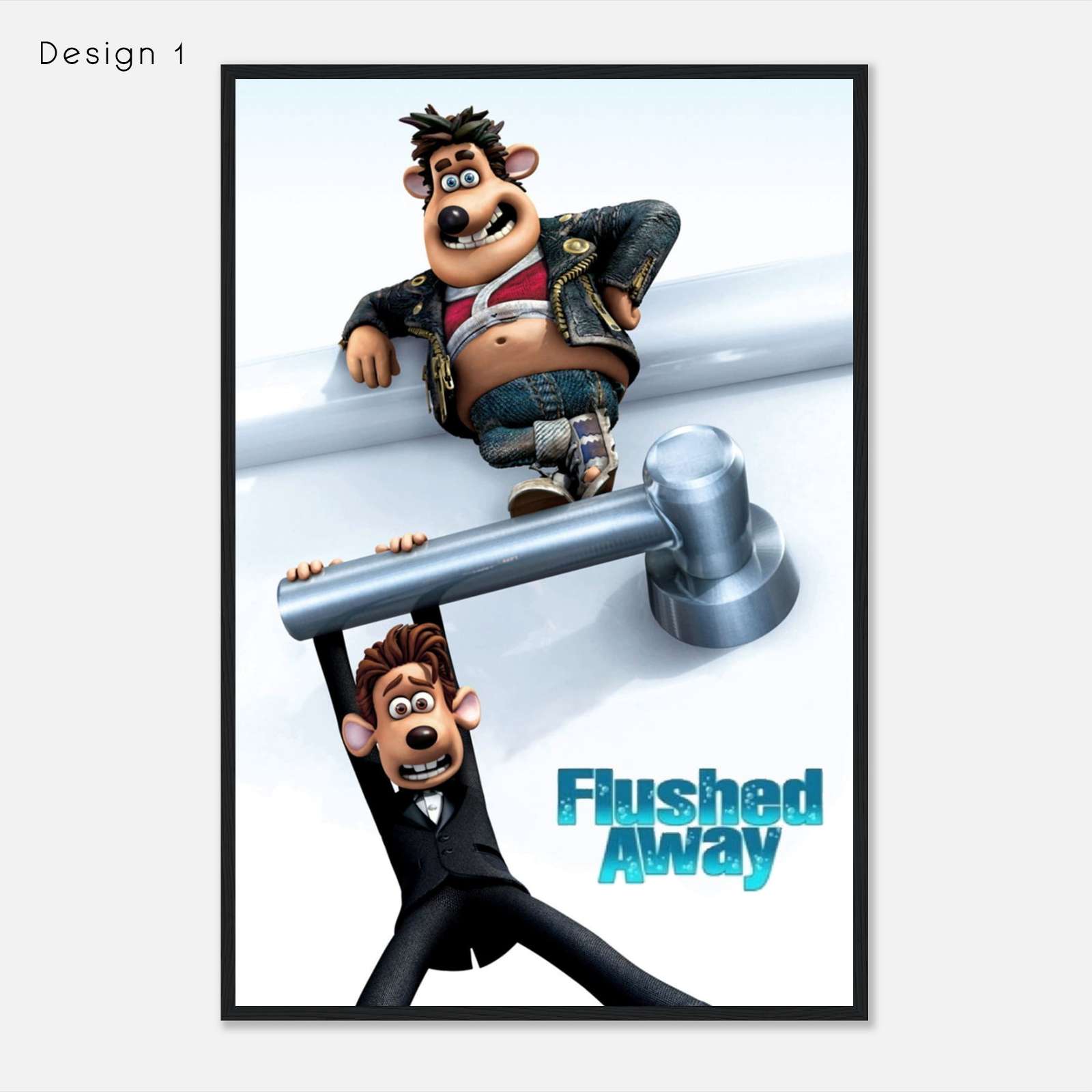 Flushed Away 2006 Movie Poster Print Citiesbox Flushed Away 2006 Movie Poster Print Citiesbox
