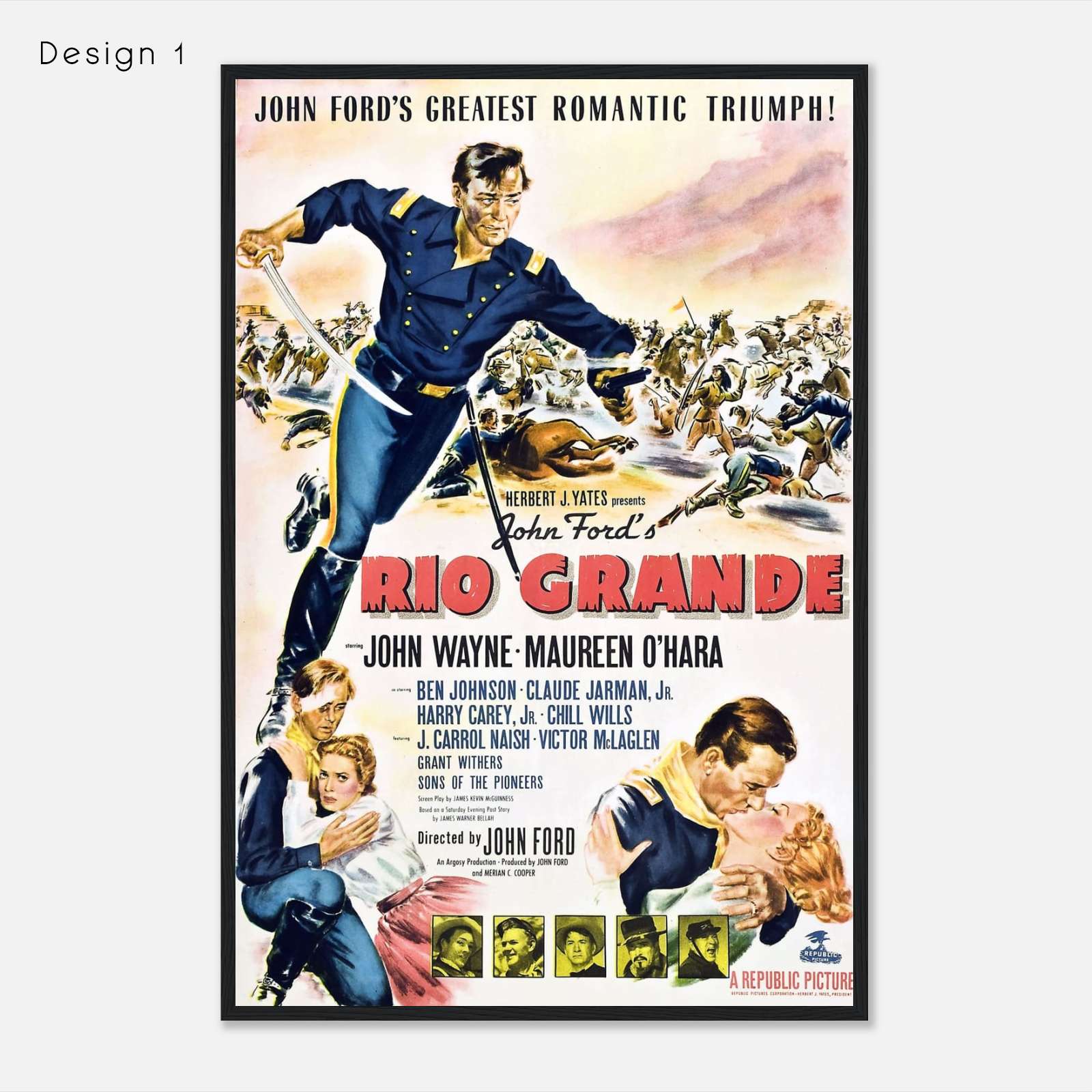 Rio Grande (1950) Movie Poster Print Citiesbox
