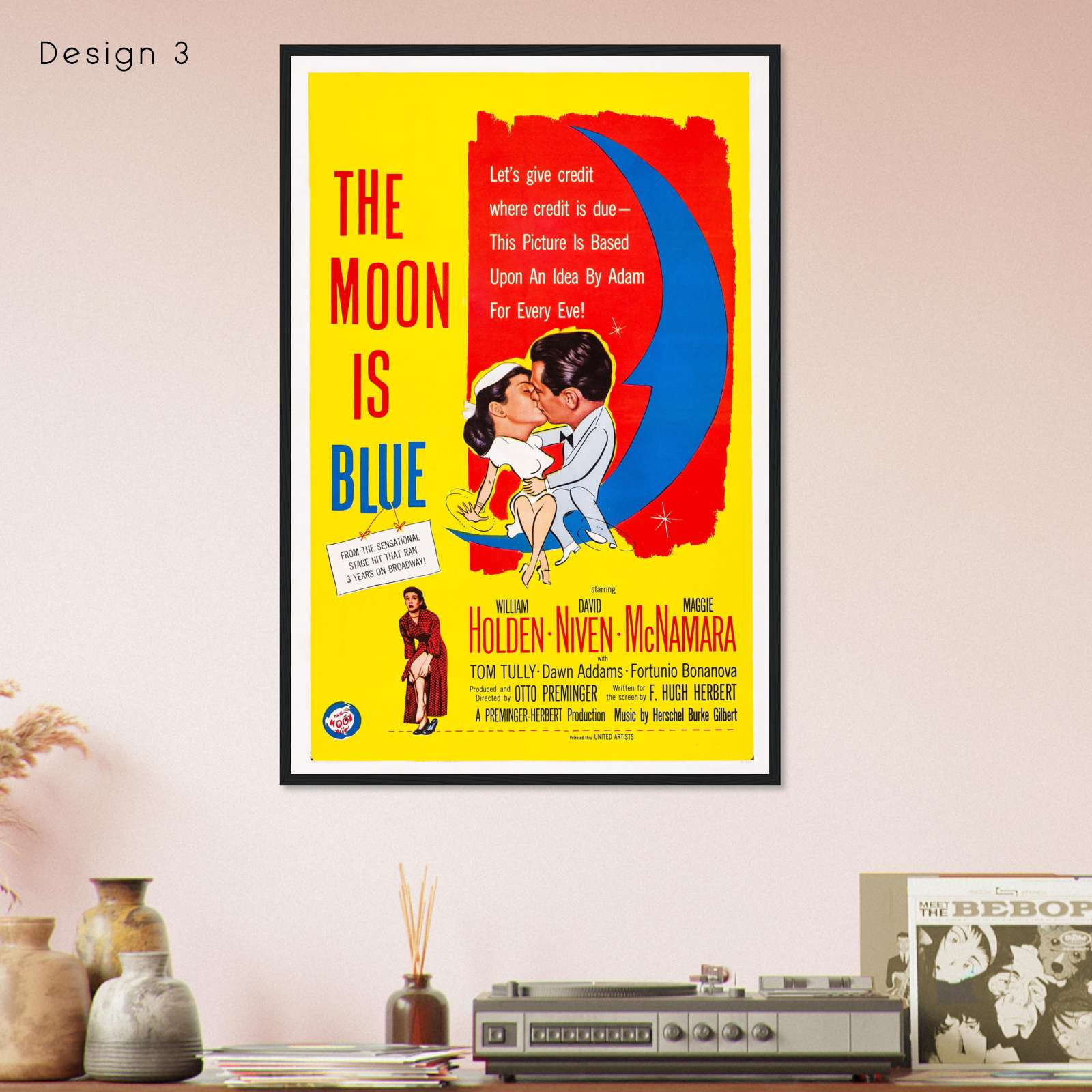 The Moon Is Blue (1953) Movie Poster Print - Citiesbox