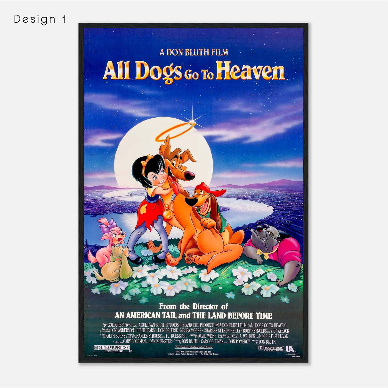 All Dogs Go to Heaven (1989) Movie Poster Print - Citiesbox