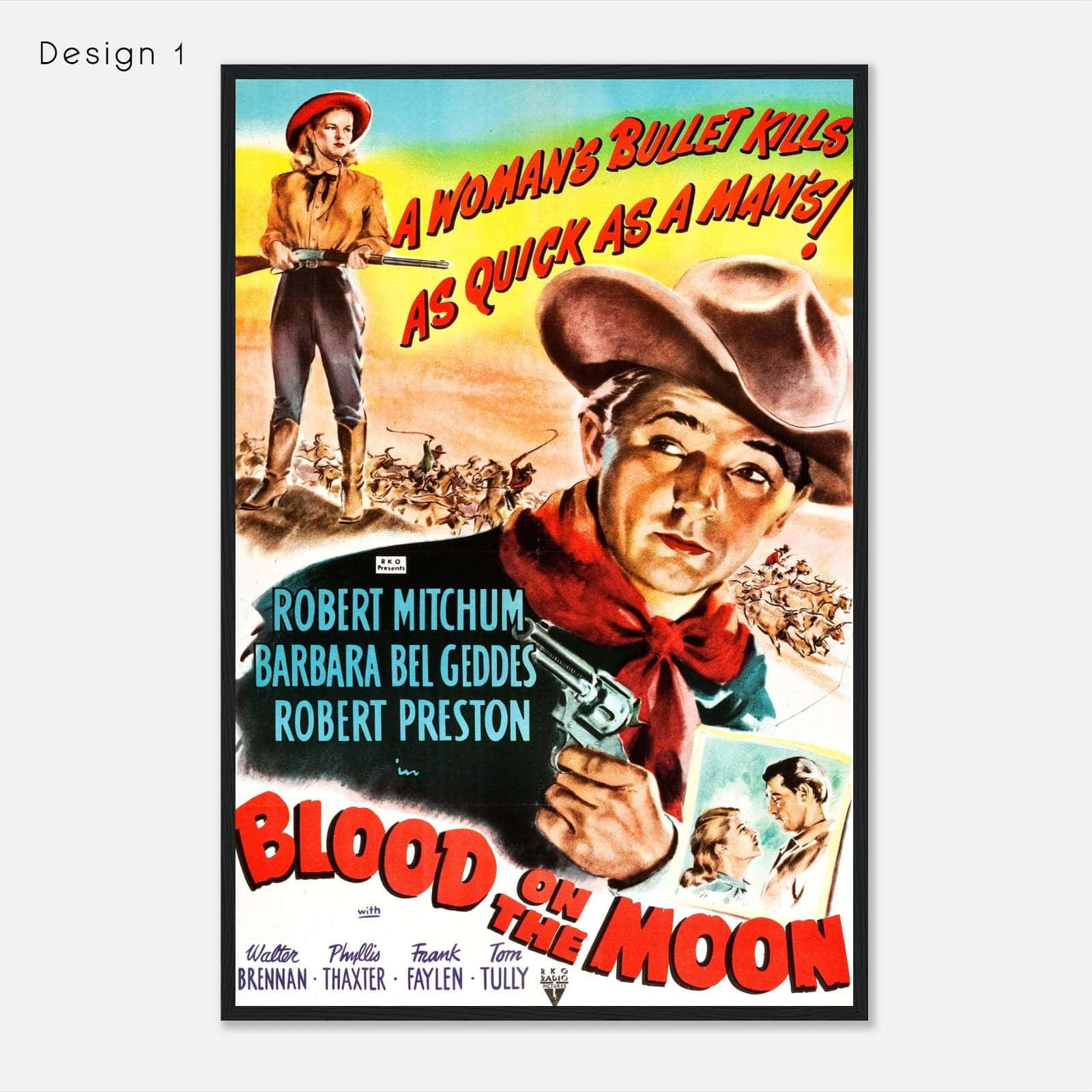 Blood On The Moon 1948 Movie Poster Print Citiesbox Blood on the moon 1948 movie poster print citiesbox