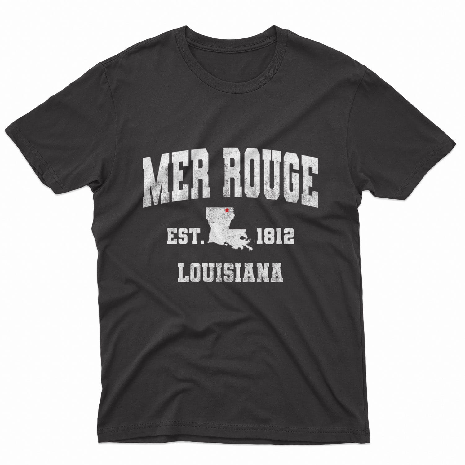 Mer Rouge Louisiana LA Vintage Sports Design Shirt, Mer Rouge Classic Established Apparel